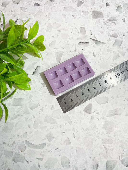 Domed square silicone mould, earring silicone mould, stud mould