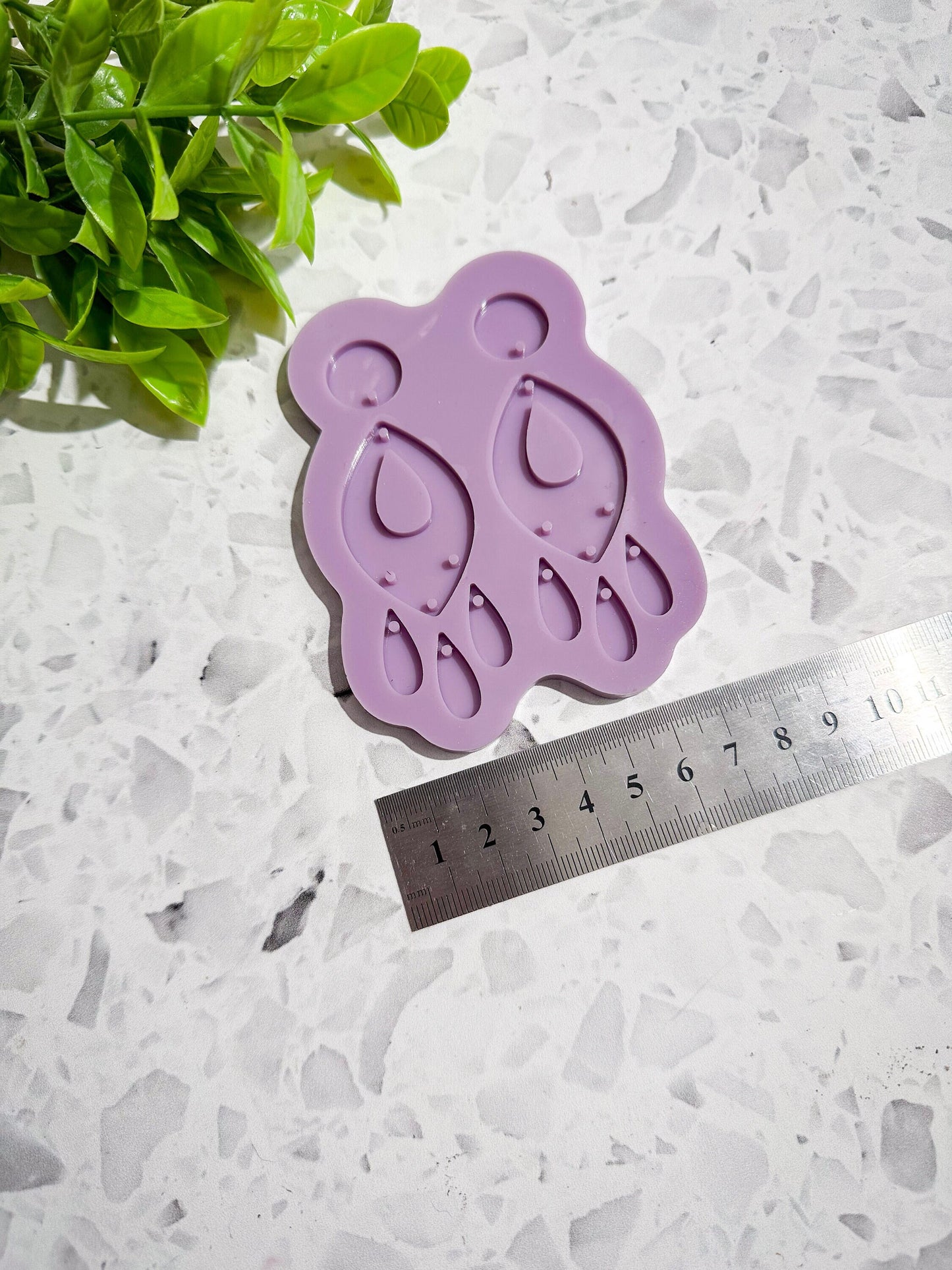 Dangle silicone earring mould, chandelier shaped silicone mould for resin, boho silicone mould