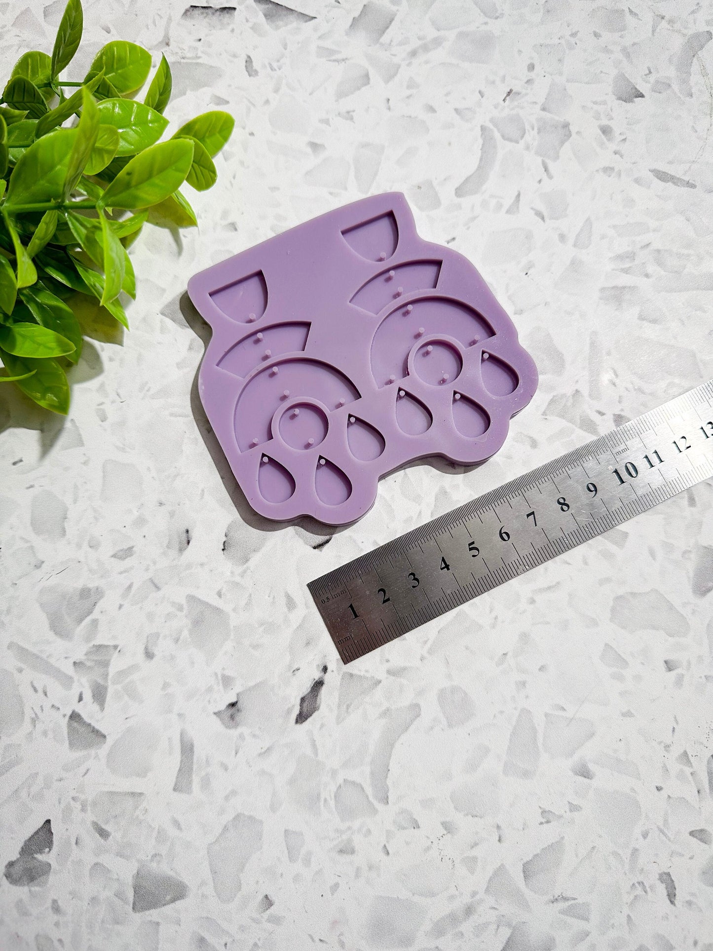 Dangle silicone earring mould, chandelier shaped silicone mould for resin, boho silicone mould