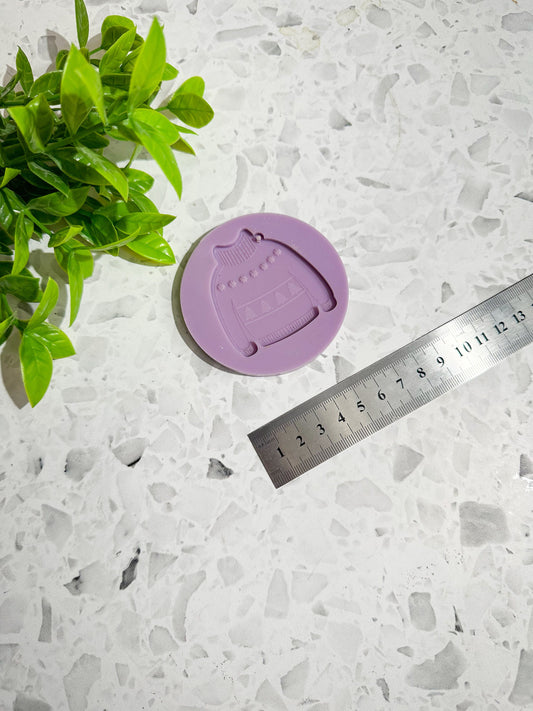 Ugly jumper keyring, ugly jersey Christmas silicone mould, festive ugly jersey