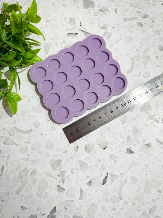 20mm stud silicone mould, Silicone earring mould, stud topper silicone mould