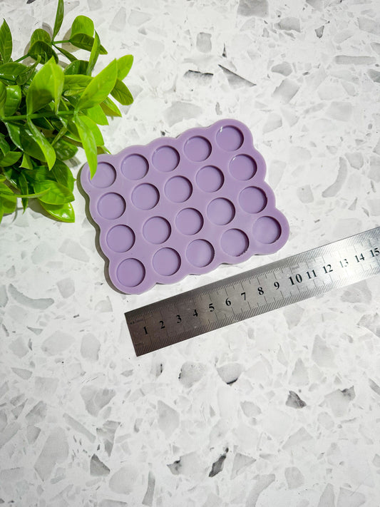 17.5mm stud silicone mould, Silicone earring mould, stud topper silicone mould